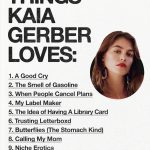 Kaia Gerber Instagram - @dreambabypress asked @kaiagerber for a list of 10 things she loves and 10 things she hates. Kaia Gerber is an actor, model, and founder of the newly launched book club @libraryscience