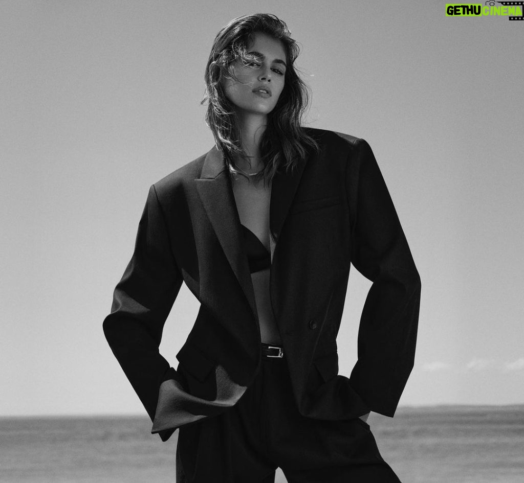 Kaia Gerber Instagram - my collection for @zara drops today 🖤 i am so overwhelmed with gratitude. thank you to @marta_o_p and the whole zara team who made this possible. and another massive thank you to @fabienbaron #karltempler @guidopalau and @diane.kendal for helping bring this to life. you are all masters of your craft and i learn so much from just being around you. KAIAXZARA is available now… i hope you all love it as much as i do. 🥺