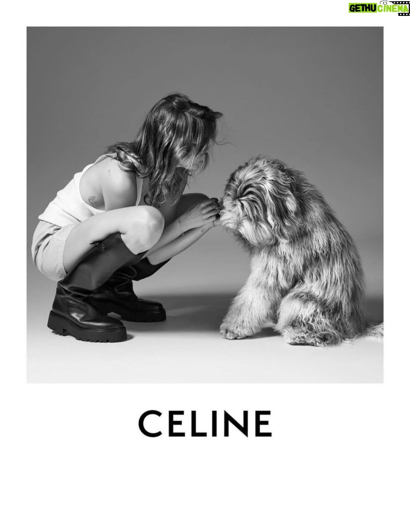Kaia Gerber Instagram - @celine with elvis by #hedislimane 🖤