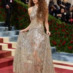Kaia Gerber Instagram - first monday in may… always an honor 🤍 @voguemagazine dress of my dreams by @alexandermcqueen #karltempler ethereal glam by @guidopalau and @naokoscintu… filled with gratitude