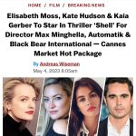 Kaia Gerber Instagram - 🐚 @maxminghella @elisabethmossofficial @katehudson
