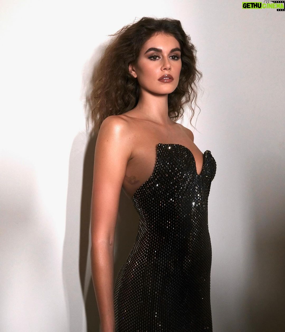 Kaia Gerber Instagram - @celine dress of my dreams