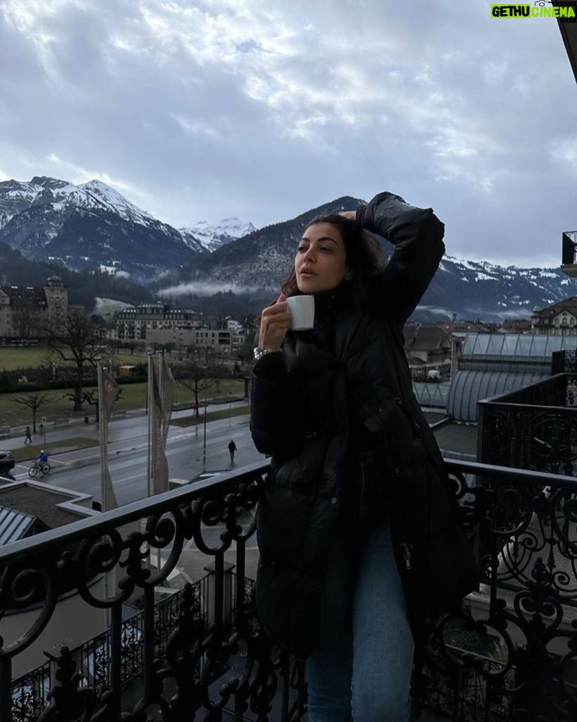 Kajal Aggarwal Instagram - Winterlaken ❄️ Victoria-Jungfrau Grand Hotel & Spa, Interlaken