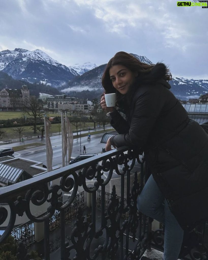Kajal Aggarwal Instagram - Winterlaken ❄ Victoria-Jungfrau Grand Hotel & Spa, Interlaken