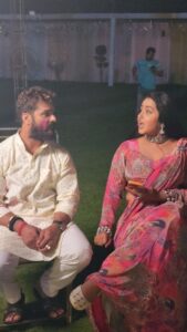 Kajal Raghwani Instagram - Lo jiiiiii aa rahe hai leke ek dhamakedar Holi song 🎵💖 Song written by - @iakhileshkashyap 🧿☘️ Coming soon 🤗✨️