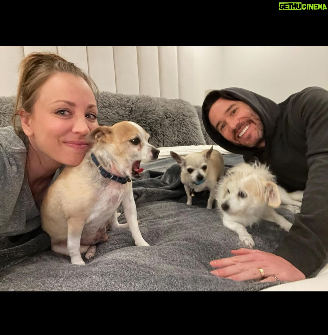 Kaley Cuoco Instagram - 💔’A dog is the only thing on earth, that loves you more than he loves himself’ My sweetest Dump Truck, saying goodbye to you has deeply pierced my soul. You were with me during some of the hardest moments I’ve had in my life. You brought endless joy to everyone that met you, and kissed my nose when I needed it most. You were as special as it gets and I’m so grateful we found each-other. Please tell Norman I miss him every day and will cherish you both forever 🌈