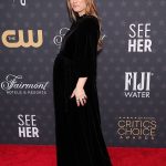 Kaley Cuoco Instagram - 🖤 @dior couture .. thank you for this super chic , delicious look! Thank you team for making this preggo feel perfect .. @bradgoreski @daniela_viviana @courthart1 @hairbymarilee .. perfect other half @tommypelphrey also wearing @dior 🖤 @criticschoice @shayjewelsco_ @anitakojewelry