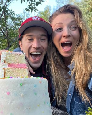 Kaley Cuoco Instagram - 💕Baby girl Pelphrey coming 2023💕 beyond blessed and over the moon… I 💓you @tommypelphrey !!!