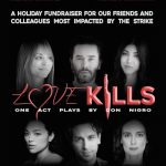 Kaley Cuoco Instagram - Oh my goodness we are only 2 weeks away from ‘Love🩸Kills’ opening night! All proceeds benefit those hit hardest by the on- going WGA/SAG strike❗️if you live in LA, grab your tickets now at the link in my BIO. We promise you a lovely evening (I’ve never done a play before , did I mention that?) ❗️❗️❗️❗️ thank you!! @colonytheatre