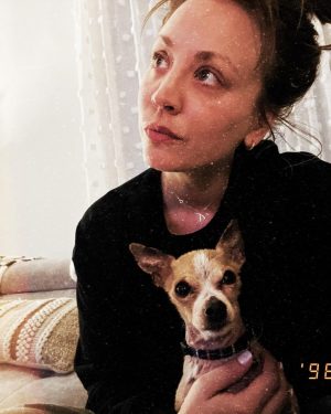 Kaley Cuoco Instagram - 🥹There are no words to describe our dearest little Kingy. He was the first dog @tommypelphrey and I rescued together and honestly the most special.
I saw him online shaking in a shelter in Atlanta while I was away in Germany , and asked the shelter to hold him because we just had to have him. A month later we were in Atlanta for Tom’s work, and we spent an entire day driving hours to go pick up King. It was ♥️ ! We did not have him nearly long enough. What started as a 6 pound , skinny , wouldn’t drink water , fur less, scared dog, turned into a chubby , hilarious , side plopping, eye kissing part of our family. The hardest part about adopting seniors with medical issues, is we truly don’t know how long we have. All I know is Kingy gave us the most joy over the last year in a half and we could not love him more. 🌈 to everyone that helped with Kingy’s journey along the way, thank you. I urge you to rescue your next best friend ❤️‍🩹 He has left his paw print on our family’s hearts forever 🐾