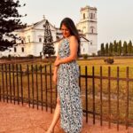 Kalyani Anil Instagram - Don’t look at the caption,look at me😌🤍🦋 👗 @ashfab_by_lubina 📸 @_.vichuuuu_ Old Goa