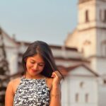 Kalyani Anil Instagram - Don’t look at the caption,look at me😌🤍🦋 👗 @ashfab_by_lubina 📸 @_.vichuuuu_ Old Goa