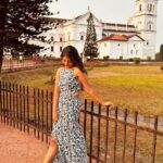 Kalyani Anil Instagram - Don’t look at the caption,look at me😌🤍🦋 👗 @ashfab_by_lubina 📸 @_.vichuuuu_ Old Goa