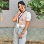 Kalyani Anil Instagram – 🤍🌸

Stealing @sonu_.sajeev ‘s udup 😌
📸 @_.vichuuuu_ 🫶🏻

#college #marivanioscollege Mar Ivanios College
