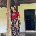 Kalyani Anil Instagram - It’s in her eyes ♥️ 👗 @ar_handlooms_kuthampully Kuthiramalika Palace