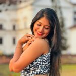 Kalyani Anil Instagram - Don’t look at the caption,look at me😌🤍🦋 👗 @ashfab_by_lubina 📸 @_.vichuuuu_ Old Goa
