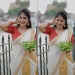 Kalyani Anil Instagram - മഹാശിവരാത്രി ആശംസകൾ✨🤍 Ready made blouse from @chinkaari_collections 📸 @maheshms__ Edits @alchemybyarun