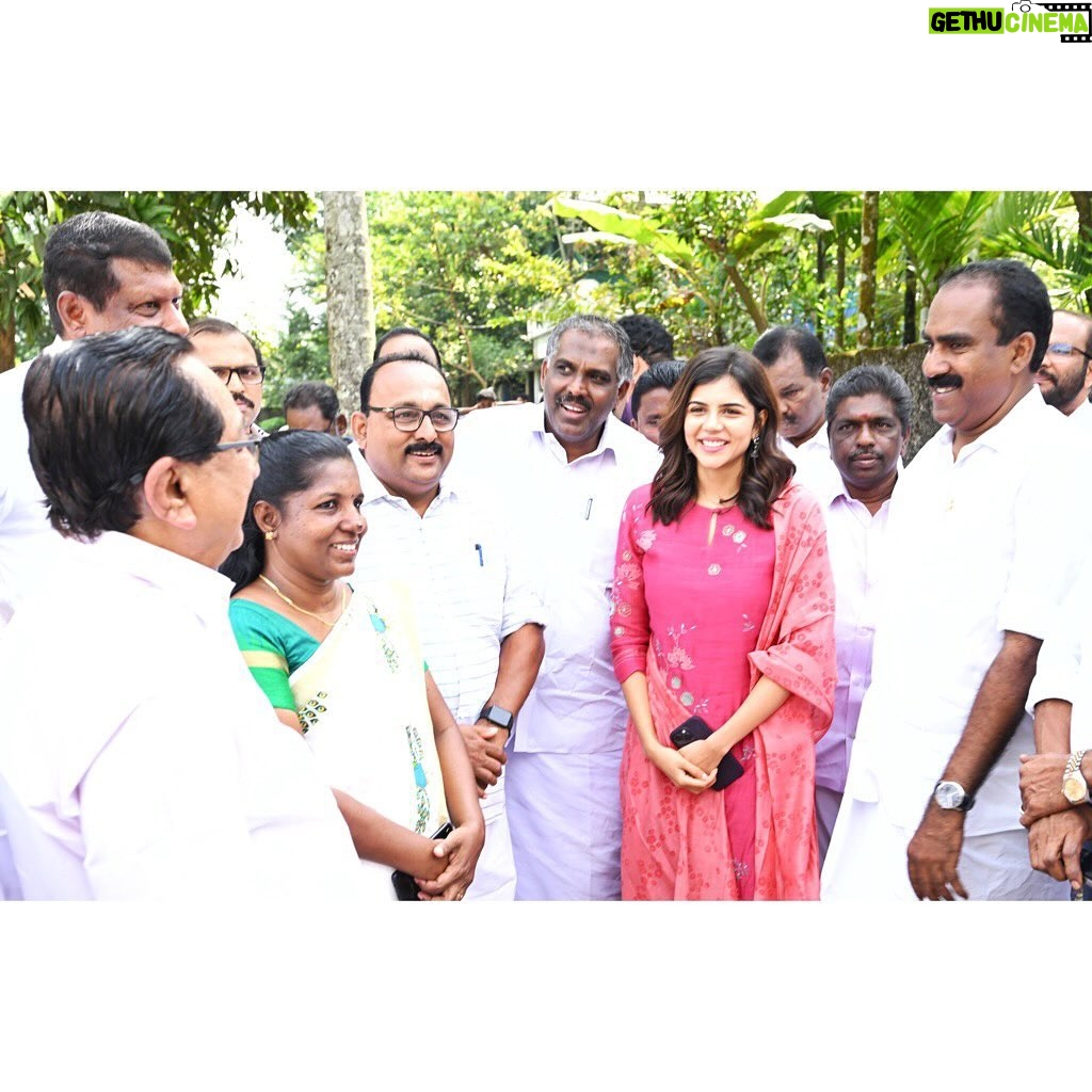 Kalyani Priyadarshan Instagram - I recently had the opportunity to be a part of something truly special. “Ammakkilikoodu” is a beautiful project that builds and provides a home to destitute widows, brought to life by MLA Anwar Sadath and his team. The project recently celebrated the completion of its 50th house, and I had the blessed opportunity to hand over its keys to the incredibly warm hearted Safiyatha and her daughter. She is one of the warmest and kindest people I’ve ever met and seeing her happiness made me realize how important and novel such projects are. I wish and pray that “Ammakkilikoodu” continues to grow exceptionally with the ability make so many more such wonderful women feel protected and secure. And thank you to all who allowed me to be a small part of something so beautiful and big ♥️