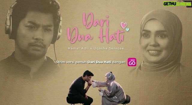 Kamal Adli Instagram - Kalau nak tau apa yang buat saya deeply fallen in love dengan @uqashasenrose2 (dan benda lawak yang jadi masa first date kitorang 🤫), korang kena tengok "Dari Dua Hati" malam ni 8.30pm, hanya di Astro GO! Pastu 9pm Walimatul Urus di Astro Ria pulak 😆 #KamalxUqasha #AstroGo #RiaX