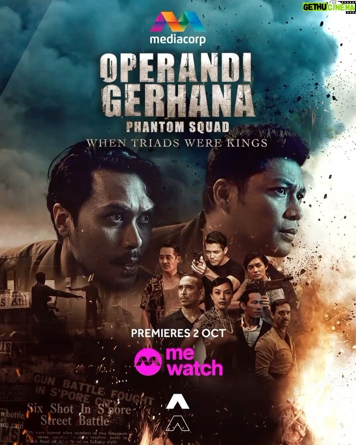 Kamal Adli Instagram - Drama ✅ Love ✅ Action ✅ It’s Singapura in 1955 when triads are KINGS! 👑 With escalating tensions and crimes, how will an undercover crew of constables work to uncover the mysteries and murders of that era? And, who will ultimately emerge victorious in this violent yet glorious triad rivalry? 💥 Featuring a star-studded cast of Fir Rahman, Carmen Soo, Kamal Adli, Jamie Aditya, Aaron Mossadeg, Cassandra Spykerman, Shane Mardjuki and many brilliant others, don’t miss this international production! ➡️ Catch the action-packed #OperandiGerhana on mewatch for FREE from 2 October 2023! ✨ #mediacorpOperandiGerhana