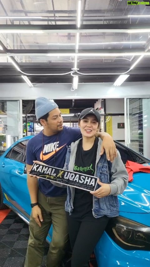 Kamal Adli Instagram - Salam!! Ok ni bukan kereta baru okk.. tp Wrap baru lagii heheh.. nmpk mcm baru balik.. again kami puas hati dgn hasil kerja dr team @riza.r124autoart memang tak pernah mgecewakan. Yg bestnya color ni mlm mcm lain siang nmpk lain! Sumpah lawa gilaa korg try laaa! Tqqq sooo much team @riza.r124autoart happy customer!!