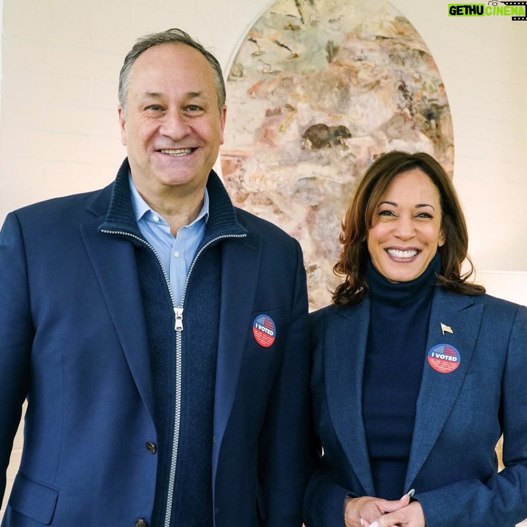 Kamala Harris Instagram - Doug and I filled out our ballots for the California presidential primary on March 5. There is so much at stake in this election—but I know we are up to the challenge. Make a plan to vote at IWillVote.com.