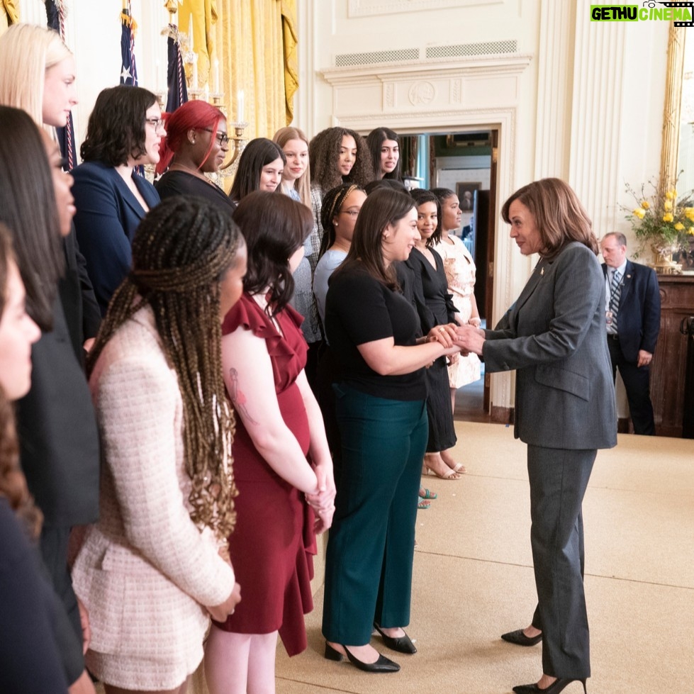 Kamala Harris Instagram - My message to every little girl across our nation on International Women’s Day: dream with ambition. We are committed to lifting up women and girls everywhere because their ambitions and aspirations will change the world.