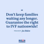 Kamala Harris Instagram – Donald Trump was the architect of the IVF crisis. 

It’s time we guarantee the right to IVF nationwide. We can’t keep families waiting any longer.
