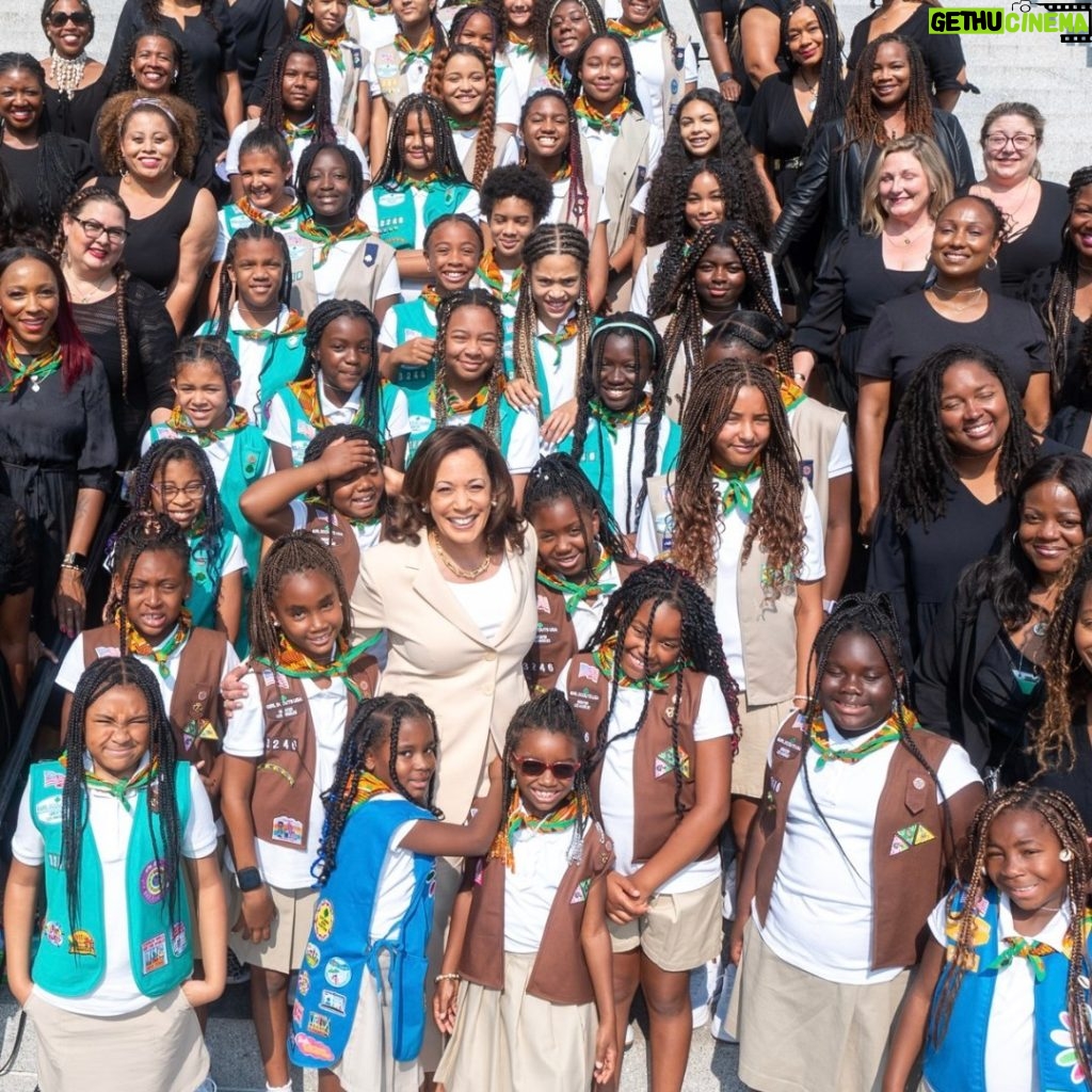 Kamala Harris Instagram - My message to every little girl across our nation on International Women’s Day: dream with ambition. We are committed to lifting up women and girls everywhere because their ambitions and aspirations will change the world.