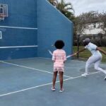 Kamaru Usman Instagram - 🎾 🎾 we building 🤗🥰 @misspretty_14