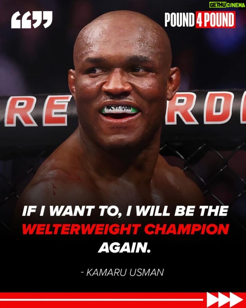 Kamaru Usman Instagram - Whittaker, Imavov, Costa… sound like a lot of people have @usman84kg on their mind… The question stands… Anyone out there think they can do something for the pound for pound champ??
