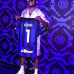 Kamaru Usman Instagram – What a game… Thank you for having me @inter 🫶🏿🙏🏿 Milan, Italy