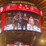Kamaru Usman Instagram – I had such a great time watching #RickPatino and the @stjohnsbball win last night @thegarden 
📹 @ricardocaguilera Madison Square Garden