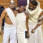 Kamaru Usman Instagram - Such an amazing time getting to see and understand how the art of filmmaking takes place with these amazing performers 🙏🏿🫶🏿 #blackpanther #wakandaforever