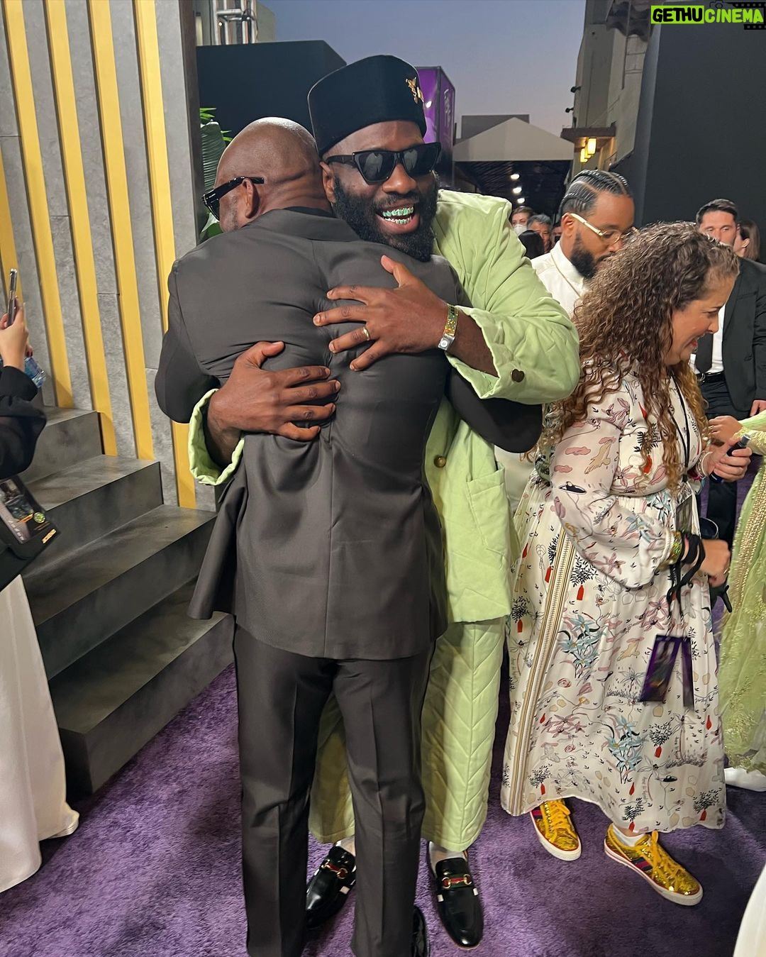 Kamaru Usman Instagram - Last Night was truly remarkable 🙏🏿 #blessed #marvel #wakandaforever