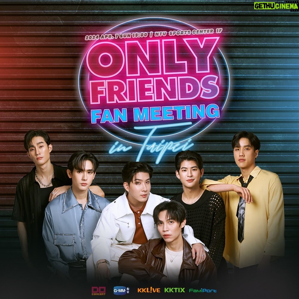Kanaphan Puitrakul Instagram - 7 เมษายนนี้...พบกันที่ Only Friends Fan Meeting in Taipei เปิดจำหน่ายบัตรแล้วที่ ➟ bit.ly/OnlyF2024_FMTP 【Only Friends Fan Meeting in Taipei 】 ◆ วันแสดง | วันอาทิตย์ที่ 7 เมษายน 2567 เวลา 19:00 น. ◆ สถานที่ | NTU Sports Center ชั้น 1 ◆ จำหน่ายบัตร | เปิดจำหน่ายบัตรวันพุธที่ 28 กุมภาพันธ์ 2567 เวลา 12:00 น. (เวลาท้องถิ่น) ทาง KKTIX and FamiPort ◆ ราคาบัตร | VIP $7,880 / A $5,880 / B $4,880 / C $3,880 / Disabled ticket $1,940 *บัตร VIP มีการระบุชื่อบนบัตร และสามารถซื้อผ่านเว็บไซต์ KKTIX เท่านั้น กรุณาตรวจสอบรายละเอียดเพิ่มเติมทางเว็บไซต์) 【 Only Friends Fan Meeting in Taipei 】 ◆ 活動時間 | 2024/04/07 (日) 19:00 ◆ 活動地點 | 台大體育館1樓多功能球場 ◆ 售票時間 | 2024/02/28 (三) 中午12:00 KKTIX全面啟售 ◆ 票價 | VIP $7,880 / A $5,880 / B $4,880 / C $3,880 / 身障 $1,940 *VIP區採實名制,僅限在KKTIX 網站購票,相關規定請參考售票網頁說明。 【Only Friends Fan Meeting in Taipei 】 ◆ Date | 2024/04/07 (Sun) 19:00 ◆ Venue | NTU Sports Center 1F ◆ Ticket Sale | launched on 2024/02/28 (Wed) 12PM via KKTIX and FamiPort ◆ Ticket Price | VIP $7,880 / A $5,880 / B $4,880 / C $3,880 / Disabled ticket $1,940 *The VIP area will be #namebased, and the purchase is only available on KKTIX website. Please find the ticketing webpage for more details. #OnlyFriendsFMTaipei #Firstkp #khaotungg #fforce_ #kasibook_ #neo_neos #mmarkpkk #GMMTV #doconcert #KKLIVE