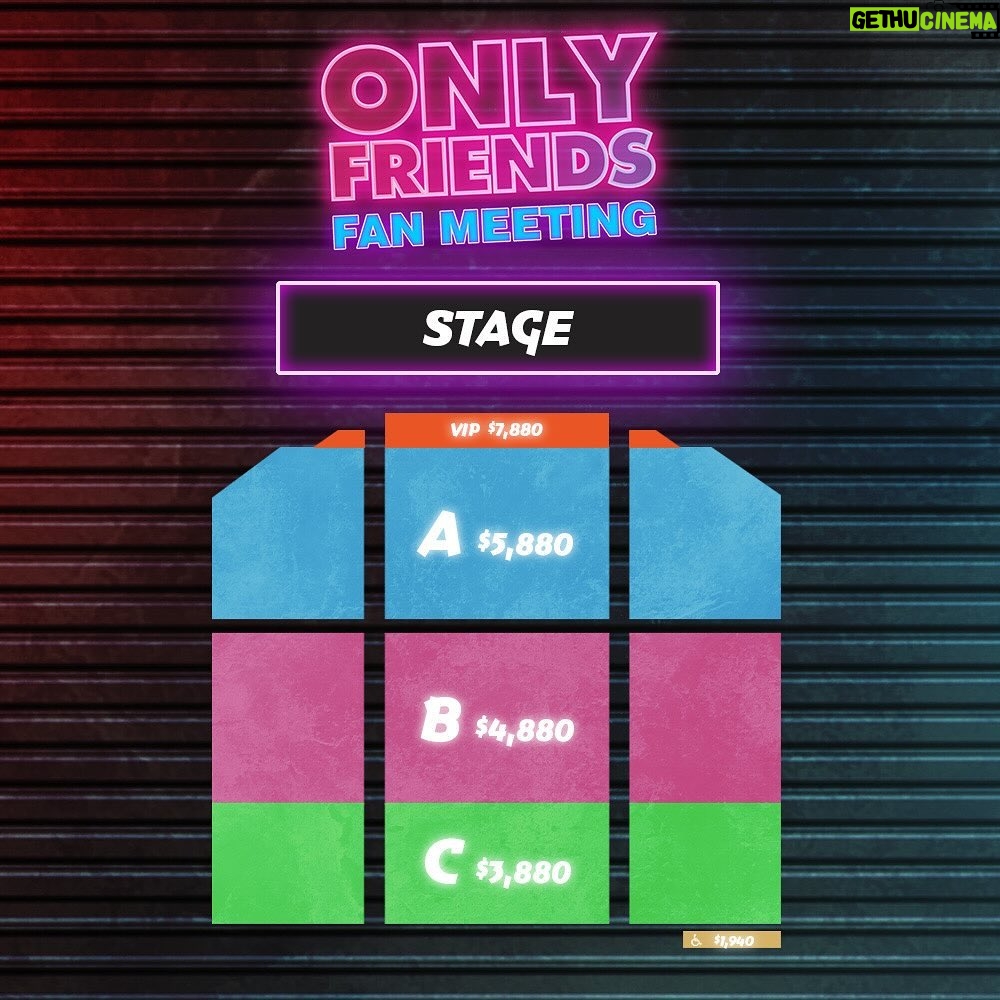 Kanaphan Puitrakul Instagram - 7 เมษายนนี้...พบกันที่ Only Friends Fan Meeting in Taipei เปิดจำหน่ายบัตรแล้วที่ ➟ bit.ly/OnlyF2024_FMTP 【Only Friends Fan Meeting in Taipei 】 ◆ วันแสดง | วันอาทิตย์ที่ 7 เมษายน 2567 เวลา 19:00 น. ◆ สถานที่ | NTU Sports Center ชั้น 1 ◆ จำหน่ายบัตร | เปิดจำหน่ายบัตรวันพุธที่ 28 กุมภาพันธ์ 2567 เวลา 12:00 น. (เวลาท้องถิ่น) ทาง KKTIX and FamiPort ◆ ราคาบัตร | VIP $7,880 / A $5,880 / B $4,880 / C $3,880 / Disabled ticket $1,940 *บัตร VIP มีการระบุชื่อบนบัตร และสามารถซื้อผ่านเว็บไซต์ KKTIX เท่านั้น กรุณาตรวจสอบรายละเอียดเพิ่มเติมทางเว็บไซต์) 【 Only Friends Fan Meeting in Taipei 】 ◆ 活動時間 | 2024/04/07 (日) 19:00 ◆ 活動地點 | 台大體育館1樓多功能球場 ◆ 售票時間 | 2024/02/28 (三) 中午12:00 KKTIX全面啟售 ◆ 票價 | VIP $7,880 / A $5,880 / B $4,880 / C $3,880 / 身障 $1,940 *VIP區採實名制,僅限在KKTIX 網站購票,相關規定請參考售票網頁說明。 【Only Friends Fan Meeting in Taipei 】 ◆ Date | 2024/04/07 (Sun) 19:00 ◆ Venue | NTU Sports Center 1F ◆ Ticket Sale | launched on 2024/02/28 (Wed) 12PM via KKTIX and FamiPort ◆ Ticket Price | VIP $7,880 / A $5,880 / B $4,880 / C $3,880 / Disabled ticket $1,940 *The VIP area will be #namebased, and the purchase is only available on KKTIX website. Please find the ticketing webpage for more details. #OnlyFriendsFMTaipei #Firstkp #khaotungg #fforce_ #kasibook_ #neo_neos #mmarkpkk #GMMTV #doconcert #KKLIVE