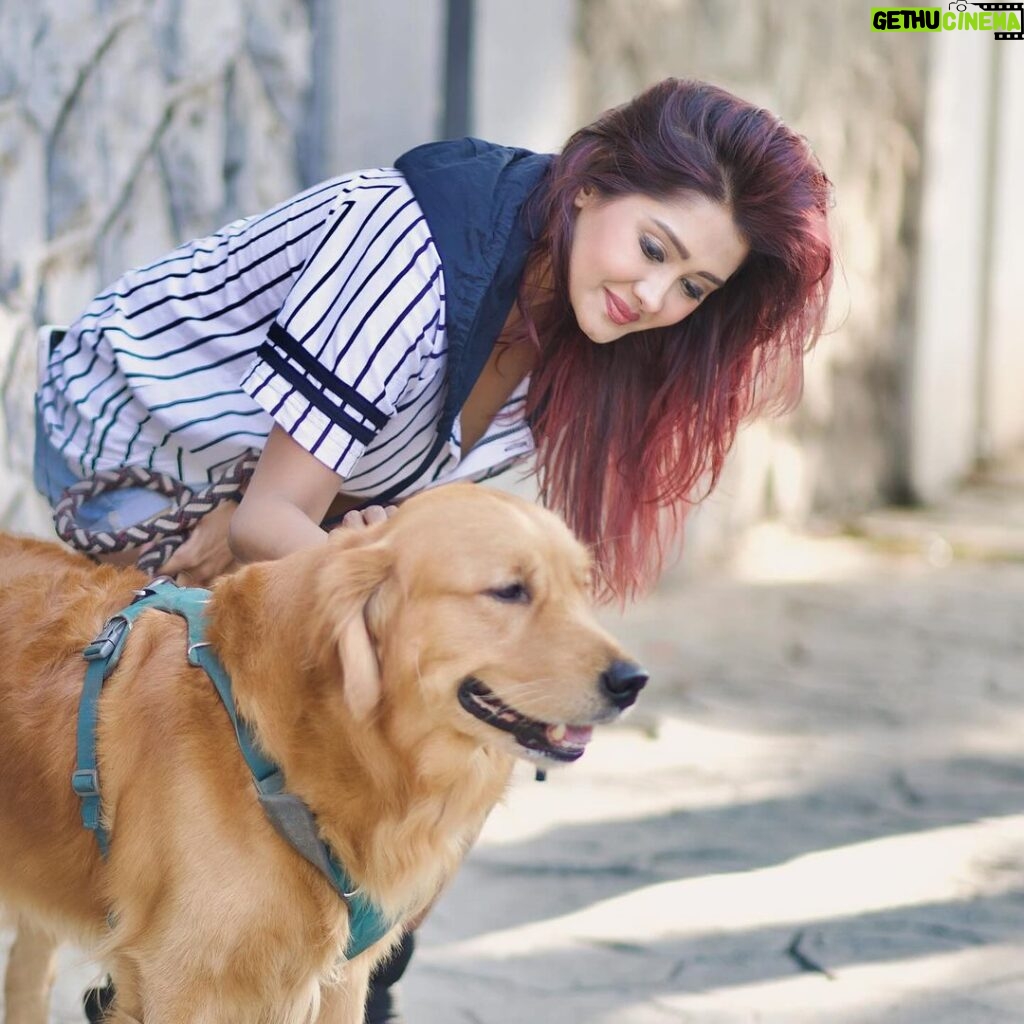 Kanchi Singh Instagram - Paws-itively perfect in every way🫶🏻 Tag your dog lover friend… 🐶 . . 📸 @shadank_photography