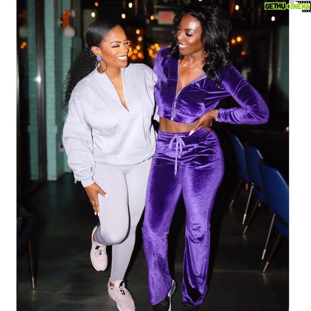 Kandi Burruss Tucker Instagram - We like to party!!! Had so much fun with my girls celebrating @just_aminat at @blazesteakandseafood! #funtimes