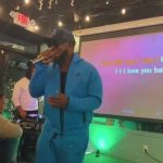 Kandi Burruss Tucker Instagram - My cousin @kightpatrick_ was killing it for Karaoke night at @blazesteakandseafood