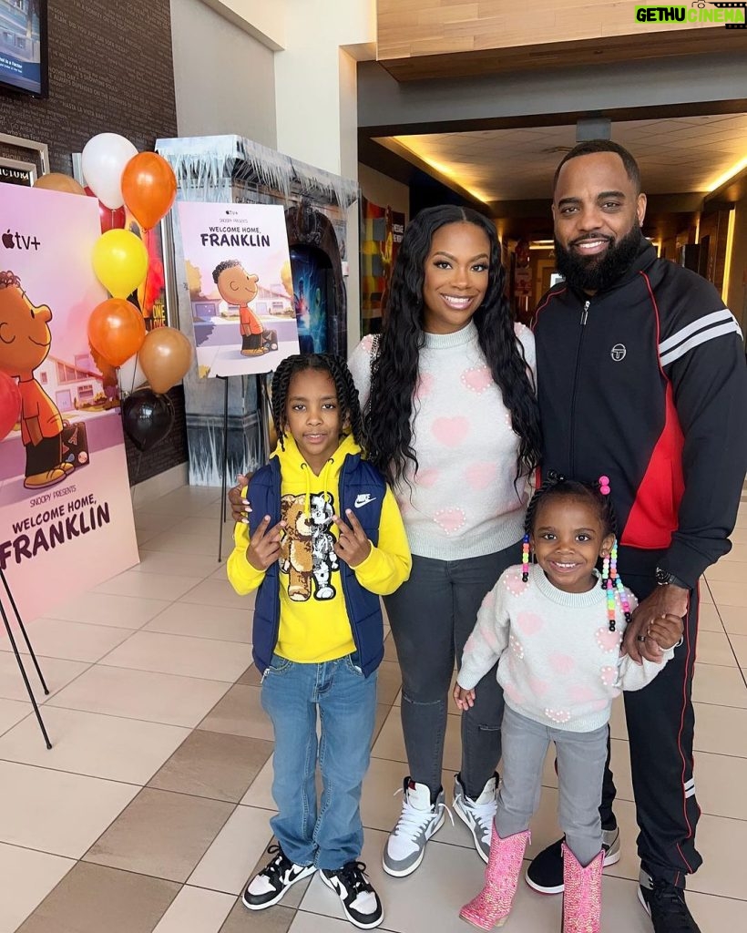 Kandi Burruss Tucker Instagram - Thanks @shameamorton for inviting us to check out #WelcomeHomeFranklin! The kids loved it & I did too! ❤ #WelcomeHomeFranklin is on @appletv.