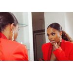 Kandi Burruss Tucker Instagram - I was feeling myself a lil bit! 😂❤️ Styled by @therealnoigjeremy Hair: @alexander_armand MuA: @laetitiabeyina Nails: @imnails Shot by: @tyrenredd Suit: @area Shoes: @aminamuaddi & @jazmine was the best plus 1!