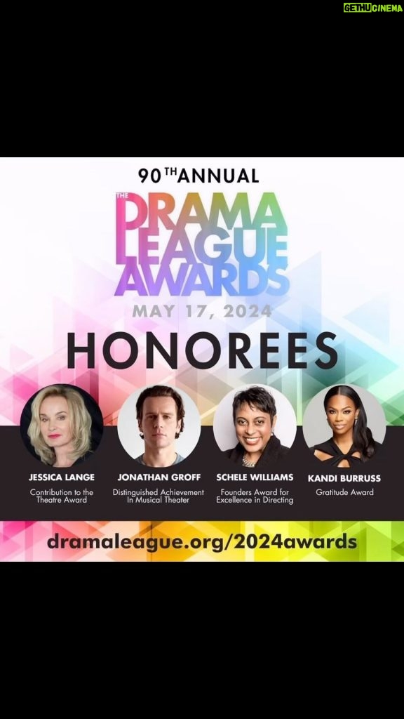 Kandi Burruss Tucker Instagram - Thank you so much to the @dramaleague for this honor! Repost-> We are so excited to announce our incredible 2024 Drama League Awards honorees: Jessica Lange, Jonathan Groff, @schelewilliams , and @kandi ! Looking forward to celebrating each of their remarkable achievements and contributions to theater! We’re also thrilled to have @fdilella return as our 2024 Awards host for the third year in a row! Be part of the celebration as we acknowledge these incredible honorees and celebrate the outstanding performances and artistry of the 2023-2024 season! Secure your spot now by registering at dramaleague.org/2024awards or clicking the link in our bio. 🌟 #DLAwards #honorees #honoraryawards #host #DramaLeagueAwards #2024awards #90thannualawards #TheDramaLeague #TDL #Broadway #OffBroadway #NYCTheatre