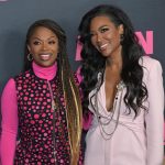Kandi Burruss Tucker Instagram - On Wednesday we wear pink! Fun times with my girl @kenya for the #meangirls premiere. It was so fetch! 💓💞