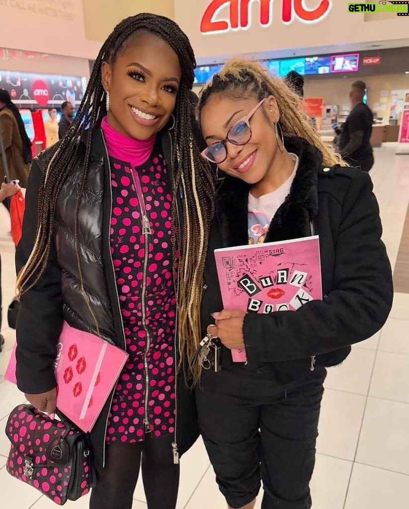 Kandi Burruss Tucker Instagram - On Wednesday we wear pink! Fun times with my girl @kenya for the #meangirls premiere. It was so fetch! 💓💞