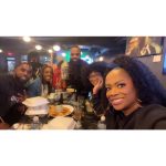 Kandi Burruss Tucker Instagram - Spending time with the fam after watching the @atlantafalcons win! Sidebar…. @majorgirl thought @rileyburruss was wearing a wig. No it’s all her real hair. Follow her hair journey on her TikTok page. Trap City Cafe