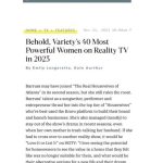 Kandi Burruss Tucker Instagram - Thank you so much @variety for honoring me as one of the #40MostPowerfulWomenInRealityTv! Much love to all the women on the list especially to the other beautiful women of @bravotv who made the list. ❤️ 📸. @imerickrobinson Styled by @ryanisstyle MUA @taetv Hair @sewjodie