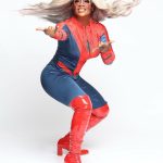 Kandi Burruss Tucker Instagram - Come into the #SpiderVerse with us! @todd167 @acetucker @blazetucker 🎃🕸️🕷️ 📸 @morrisde 🎨🖌️ @lahluvie 💇🏽‍♀️ @sewjodie