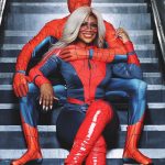 Kandi Burruss Tucker Instagram - Come into the #SpiderVerse with us! @todd167 @acetucker @blazetucker 🎃🕸️🕷️ 📸 @morrisde 🎨🖌️ @lahluvie 💇🏽‍♀️ @sewjodie