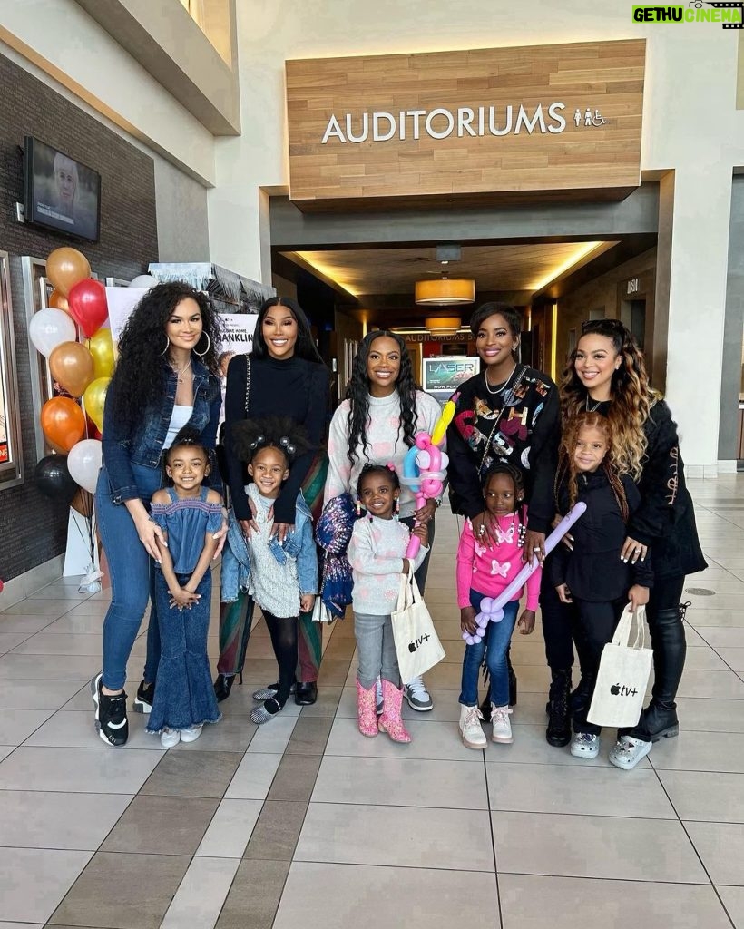 Kandi Burruss Tucker Instagram - Thanks @shameamorton for inviting us to check out #WelcomeHomeFranklin! The kids loved it & I did too! ❤ #WelcomeHomeFranklin is on @appletv.